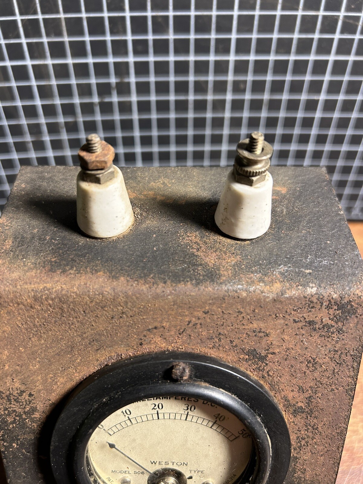 Vintage Weston Model 506 Meter 0-50 Milliamperes DC Untested Electrical Gauge