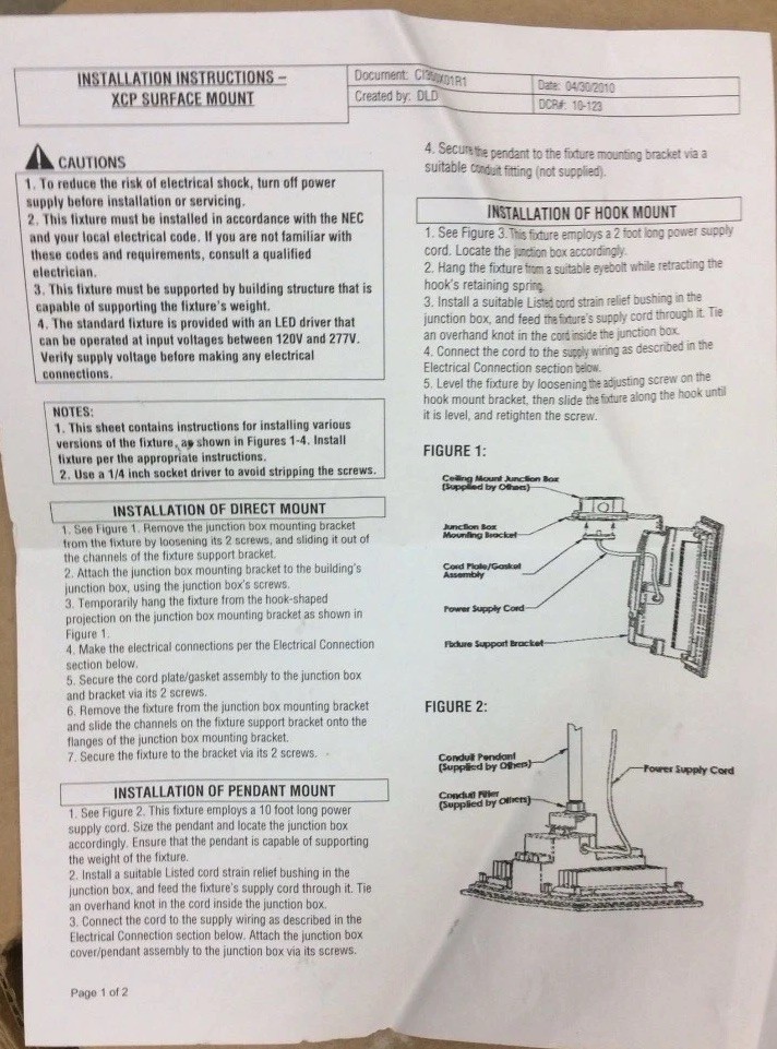 LED Surface Mount Light Fixture- New in box