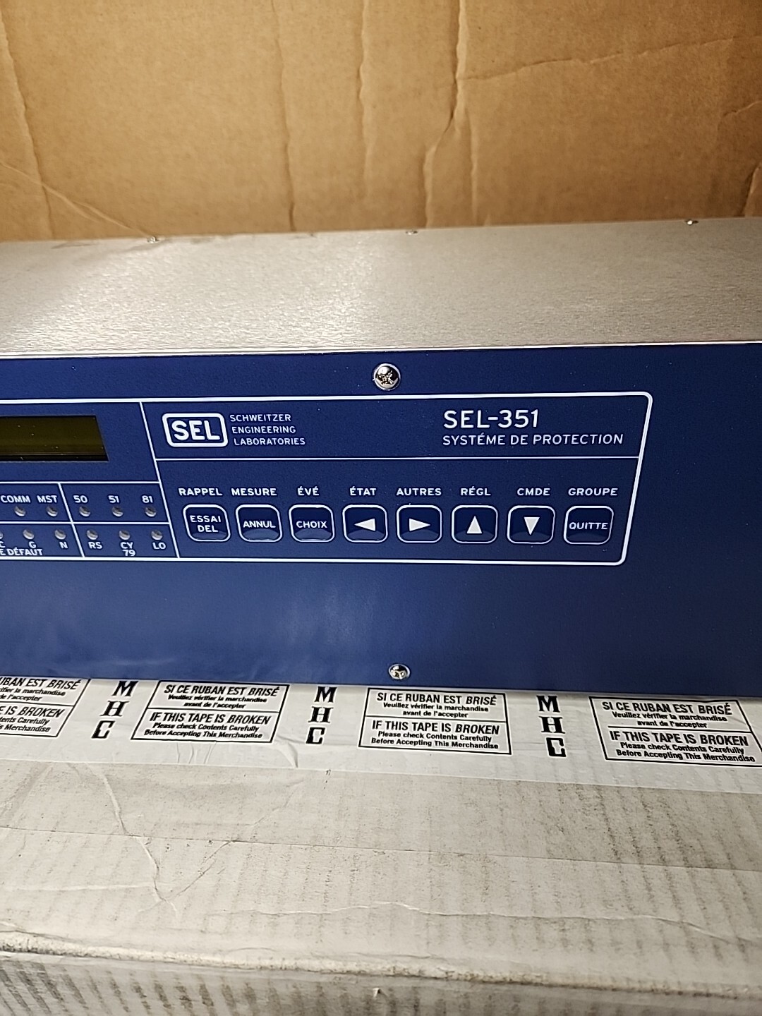 SCHWEITZER SEL-351 DIRECTIONAL OVERCURRENT RECLOSING PROTECTION SYSTEM *READ*
