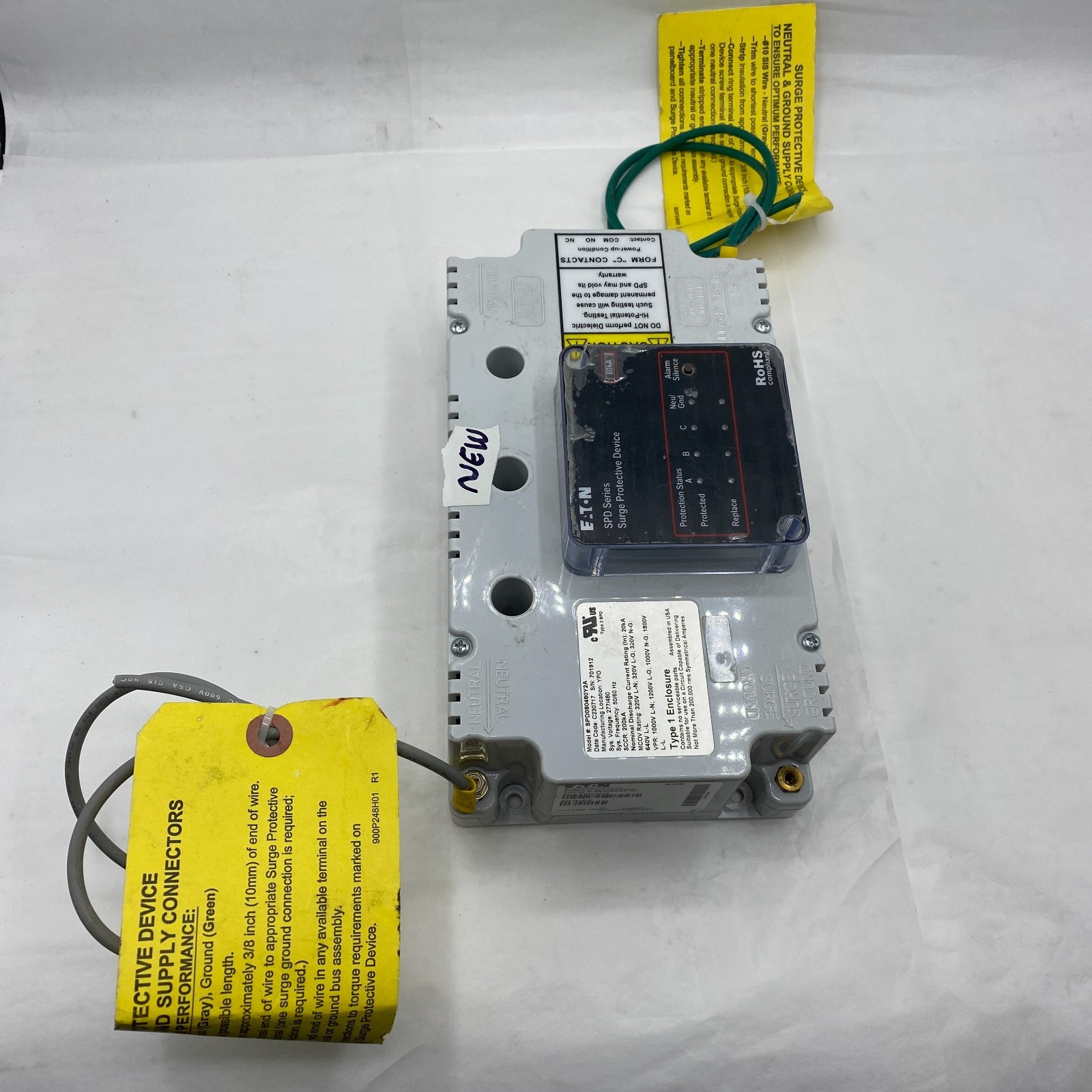 EATON SPD080480Y2A PANELBOARD SPD-SERIES SURGE PROTECTIVE DEVICE 605-0016 NEW