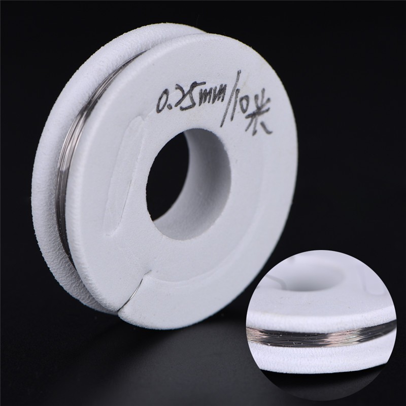 Nichrome Wire Electric Wire 0.15~0.25mm 10m Resistance Resistor AWG WirIJUSHAEM