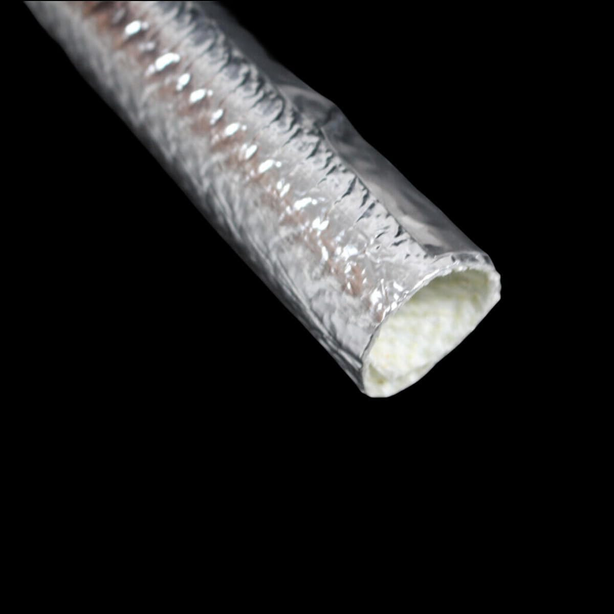 13Mm – 1/2″ Self Closed Aluminized Sleeve Heat Shield Protection Side Entry High