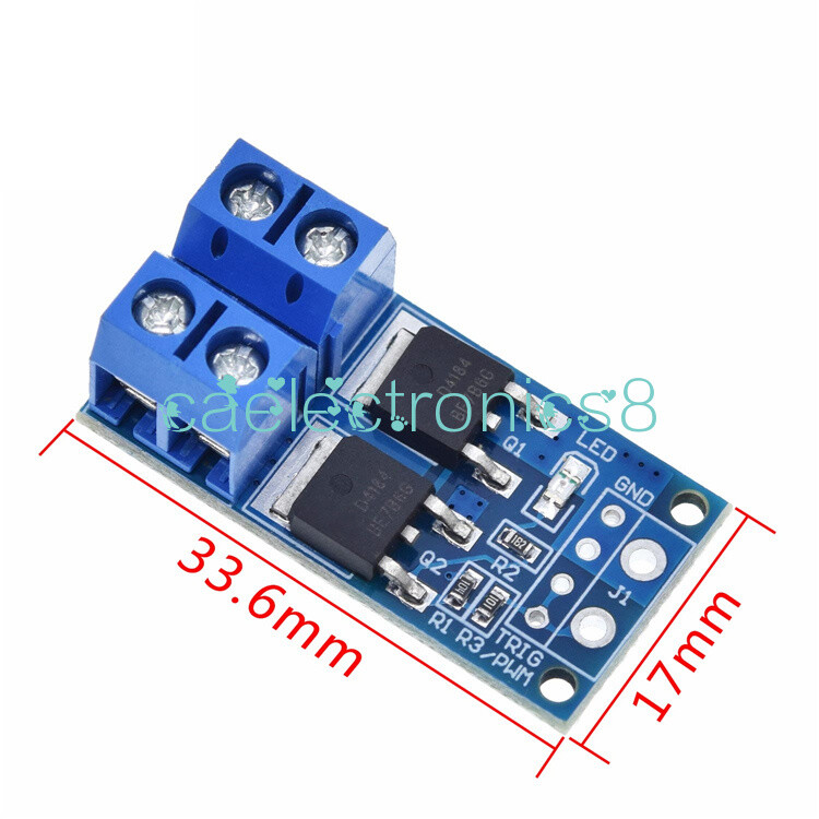 15A 400W MOS FET Trigger Switch Drive Module PWM Regulator Control Panel NEW