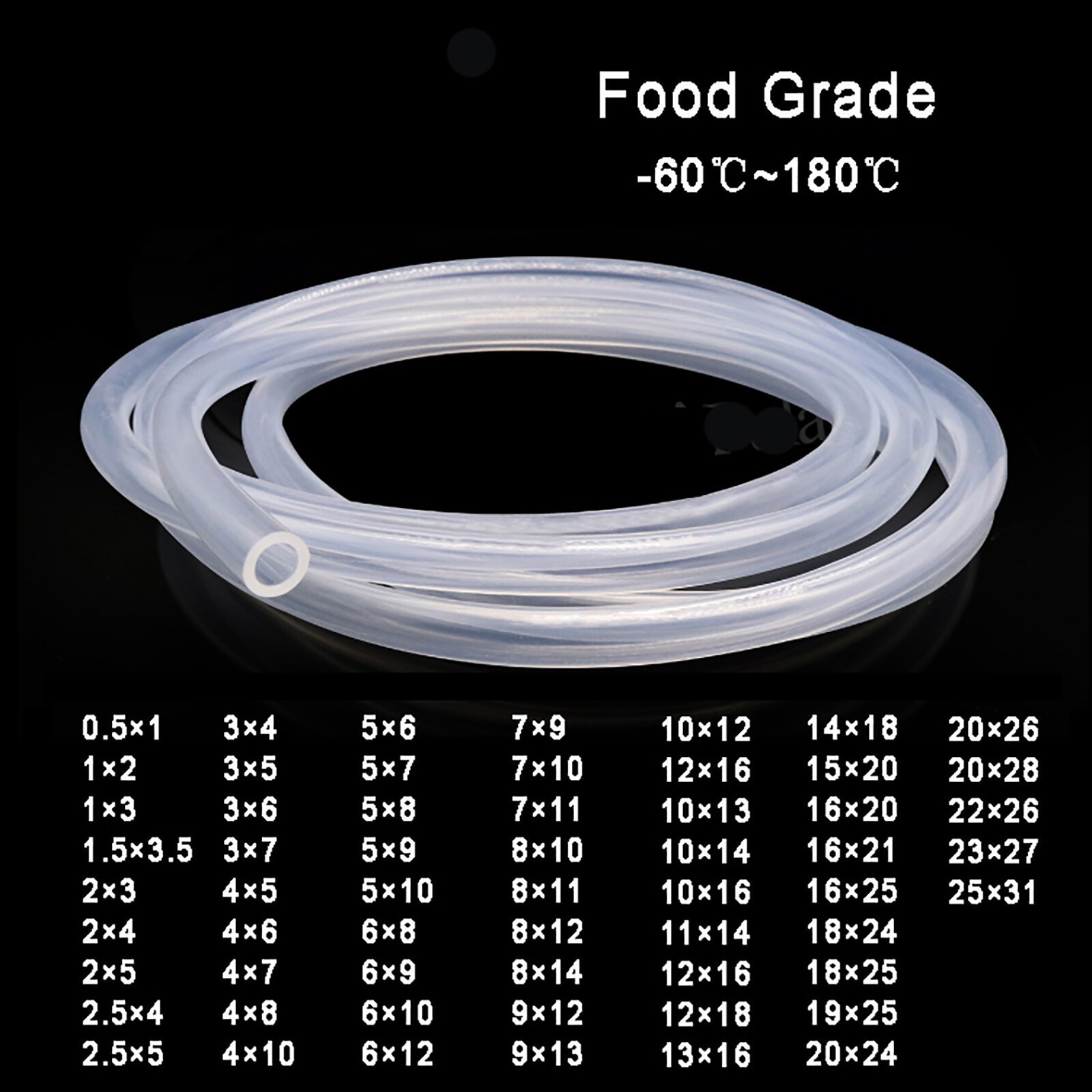Clear Food Safe Silicone Tubing Hose Pipe Aquarium Pump Soft Tube – Milk Water