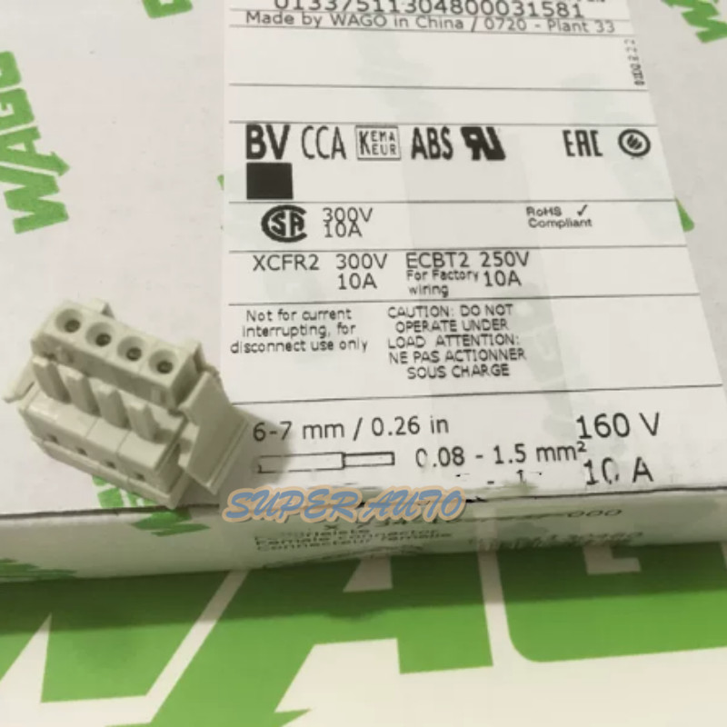 10Pcs New FOR Connector 734-104/037-000