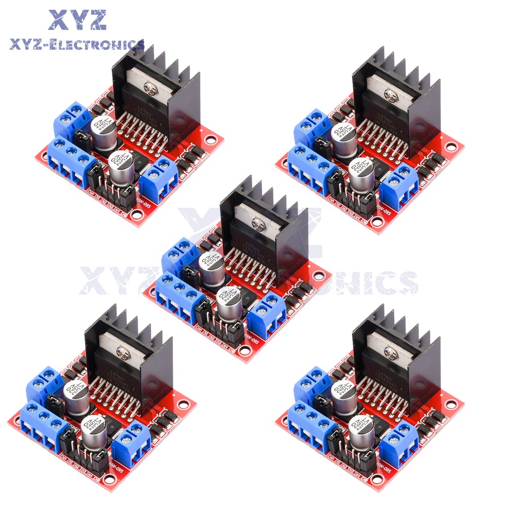 5PCS L298N Dual H Bridge DC Stepper Motor L298N Driver Control Board Module New