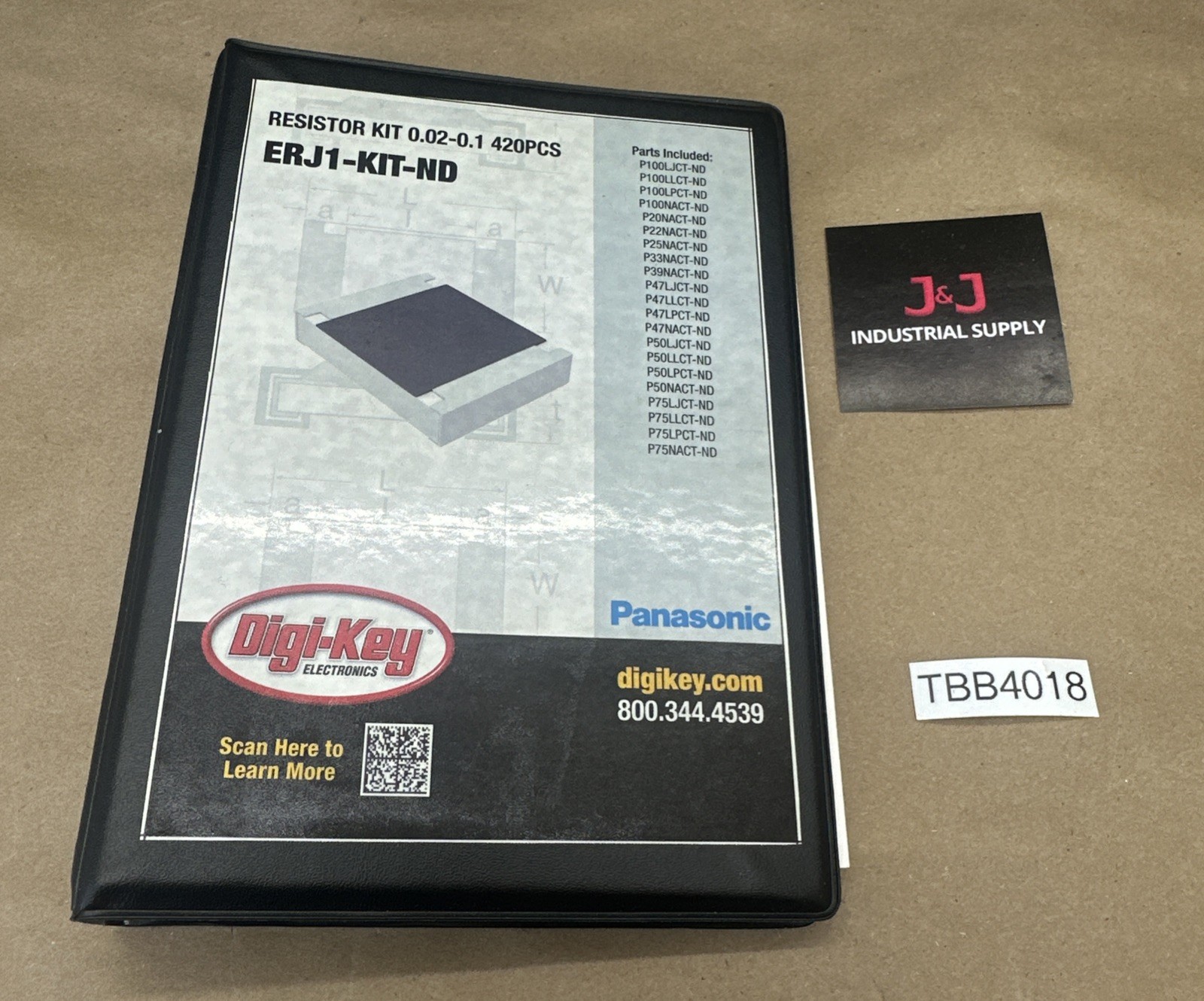 NEW SURPLUS- Digi-Key Panasonic ERJ1-KIT-ND Resistor Kit 0.02-0.1 (420pcs) 🇺🇸