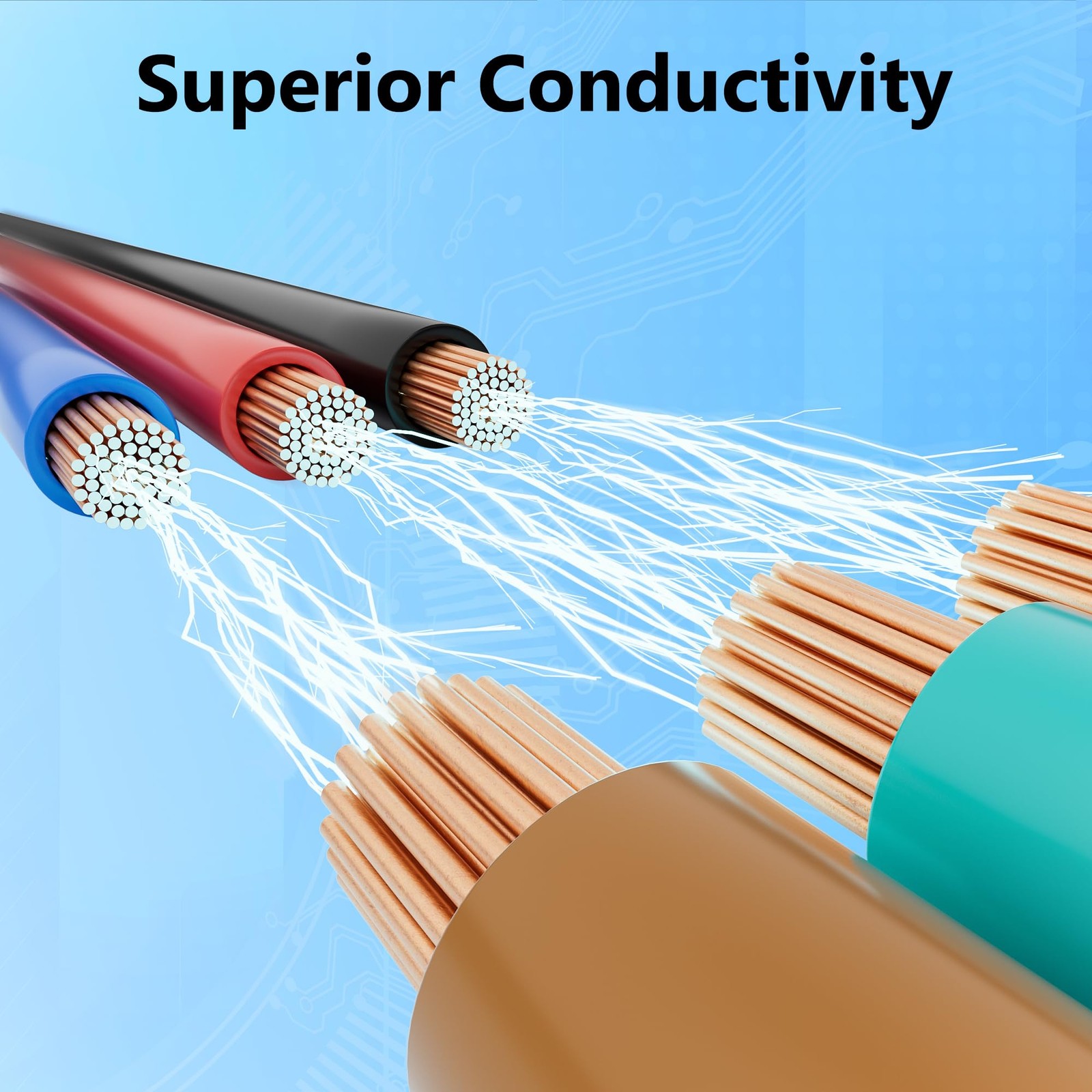 18 AWG Low Voltage Wire 25ft, Security Alarm Cable, Automotive, Red Black