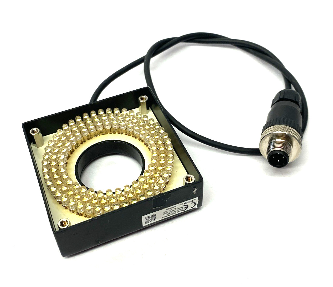 CCS Omron QSQ-070070-SW Square Ring Light, White M12 4-Pin Connection