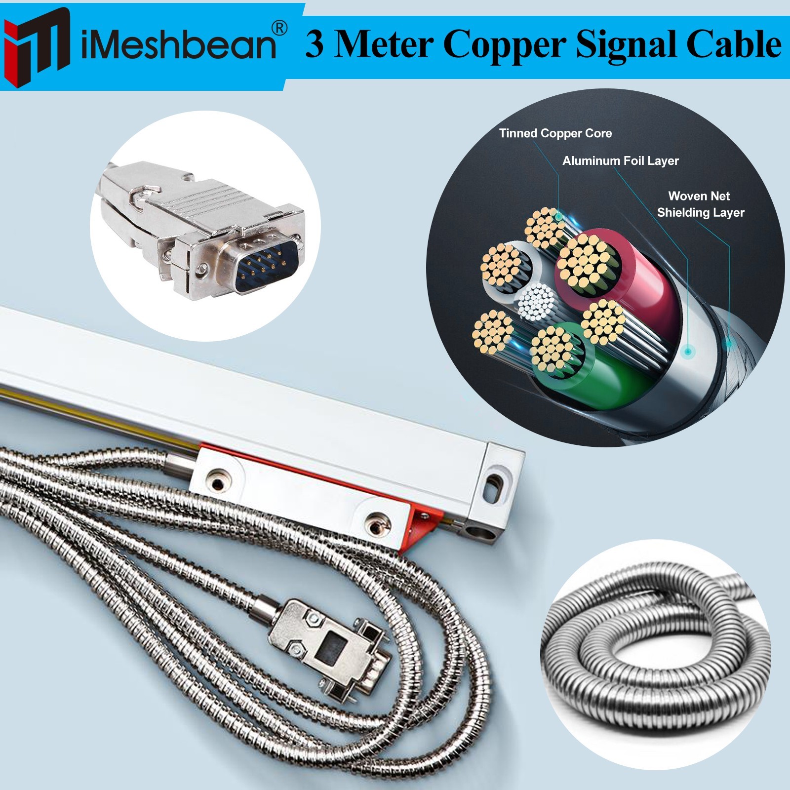 2/3 Axis Digital Readout Linear Scale DRO Display 5μm for Bridgeport/Knee Mill