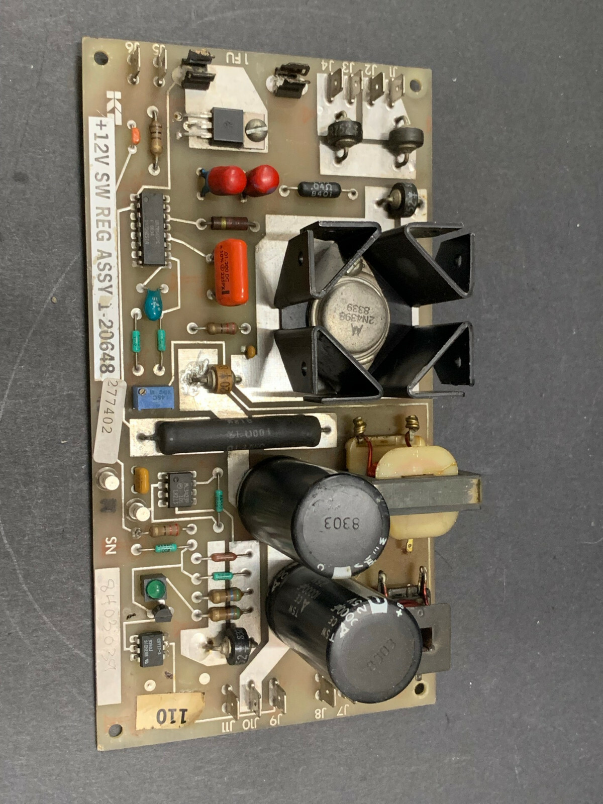 Kearney Trecker 12V SW Reg Assembly Board 1-20648 Board – 30 Day Warranty