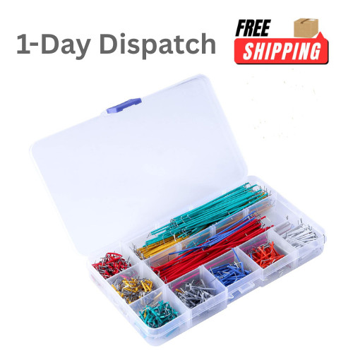 840 Piece Breadboard Jumper Wire Kit 14 Lengths for Prototyping Electronics