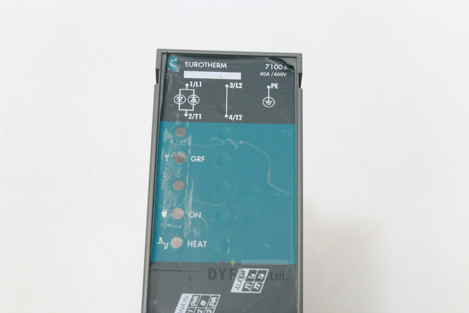 EUROTHERM used 7100A 40A/460V/115V/XXXX/NONE/PA/XXXX/4mA20/ENG/ ELEC-I-3068=9N14