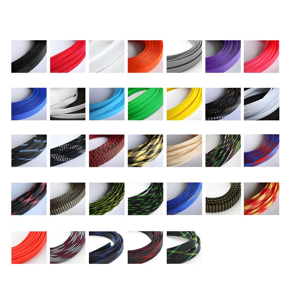10mm-80mm Braid Braided Cable Sleeving Expandable Sleeve Wire Sheathing Harness