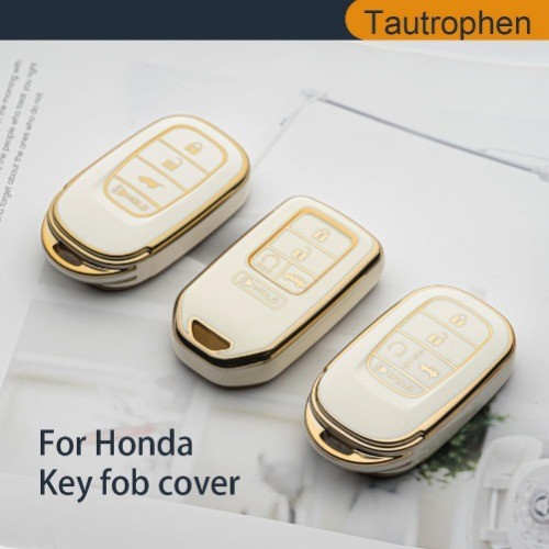 Smart Key Fob Cover Compatible with 2015-2022 Honda Accord Civic CRV CR-Z Fit In