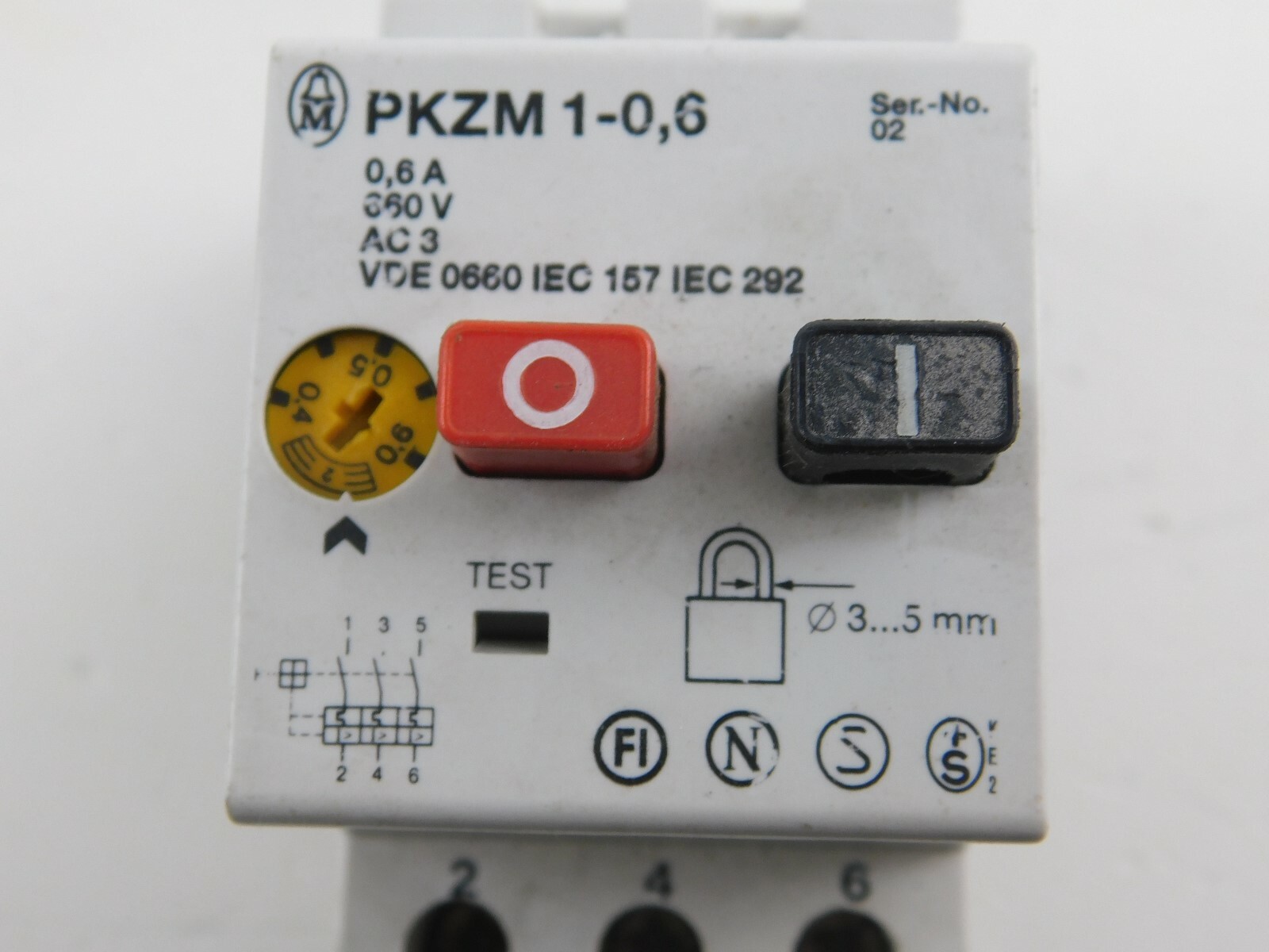 Moeller PKZM 1-0,6 0,4….0,6A 690V 2 Pieces
