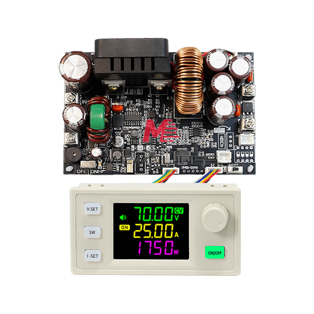 XY7025 CNC DC Adjustable Buck Power Supply Module Voltage Regulator 25A/1750W A