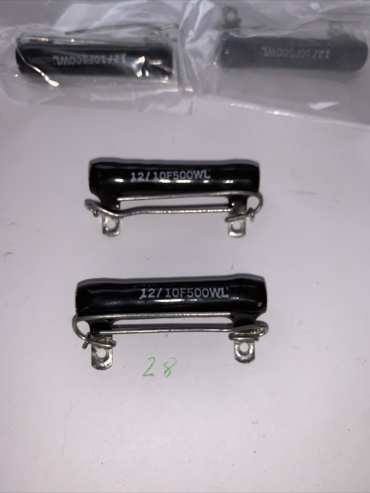 Ward Leonard 500 Ohm 10/12 Watt Wire Wound Resistor New Pack Of (2) In package