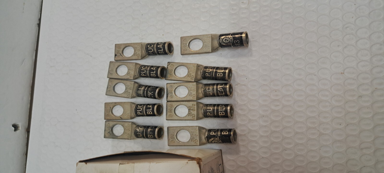 10 pack BLU2/0S4 Penn-Union 2/0AWG Compression Connector NEW INVENTORY