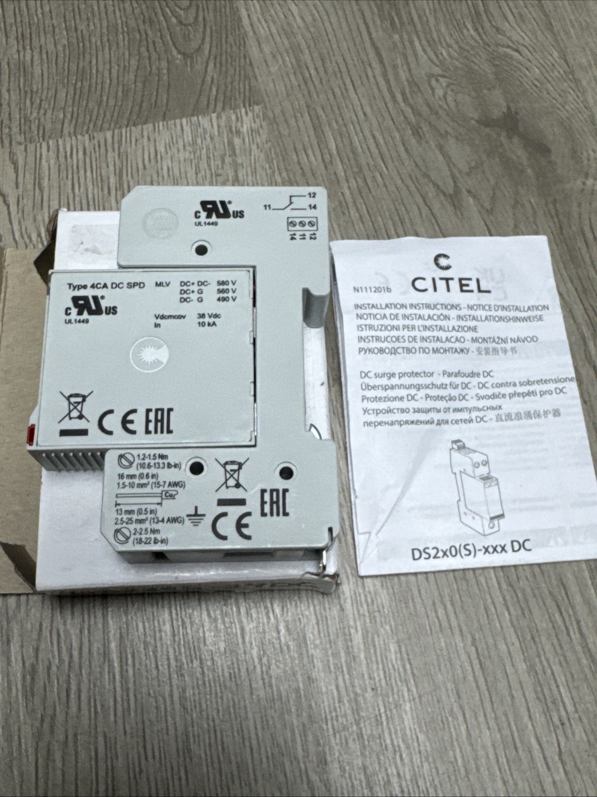 CITEL DS2205-24DC Surge Arrestor Suppressor Panel Accessory NIB