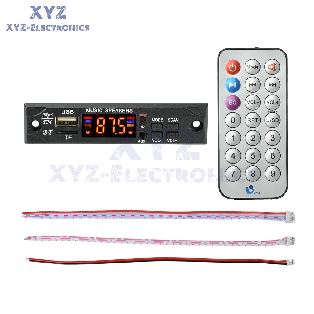 DC12V Bluetooth MP3 Lossless Decoding Board USB Playback Audio Decoder W/ Remote