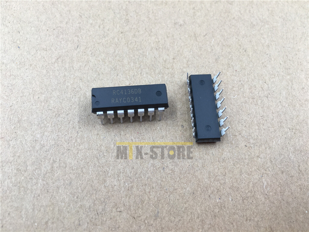 10pcs RC4136DB Quad General-Purpose Operational Amplifier DIP-14
