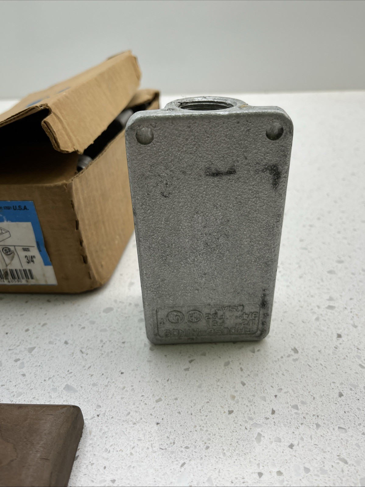 (Lot of 5) FS2 Crouse-Hinds Single Gang Box Conduit Outlet 3/4″