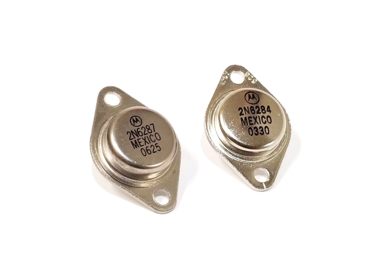 2N6287 + 2N6284 Darlington Complementary Silicon Power Transistor MOTOROLA