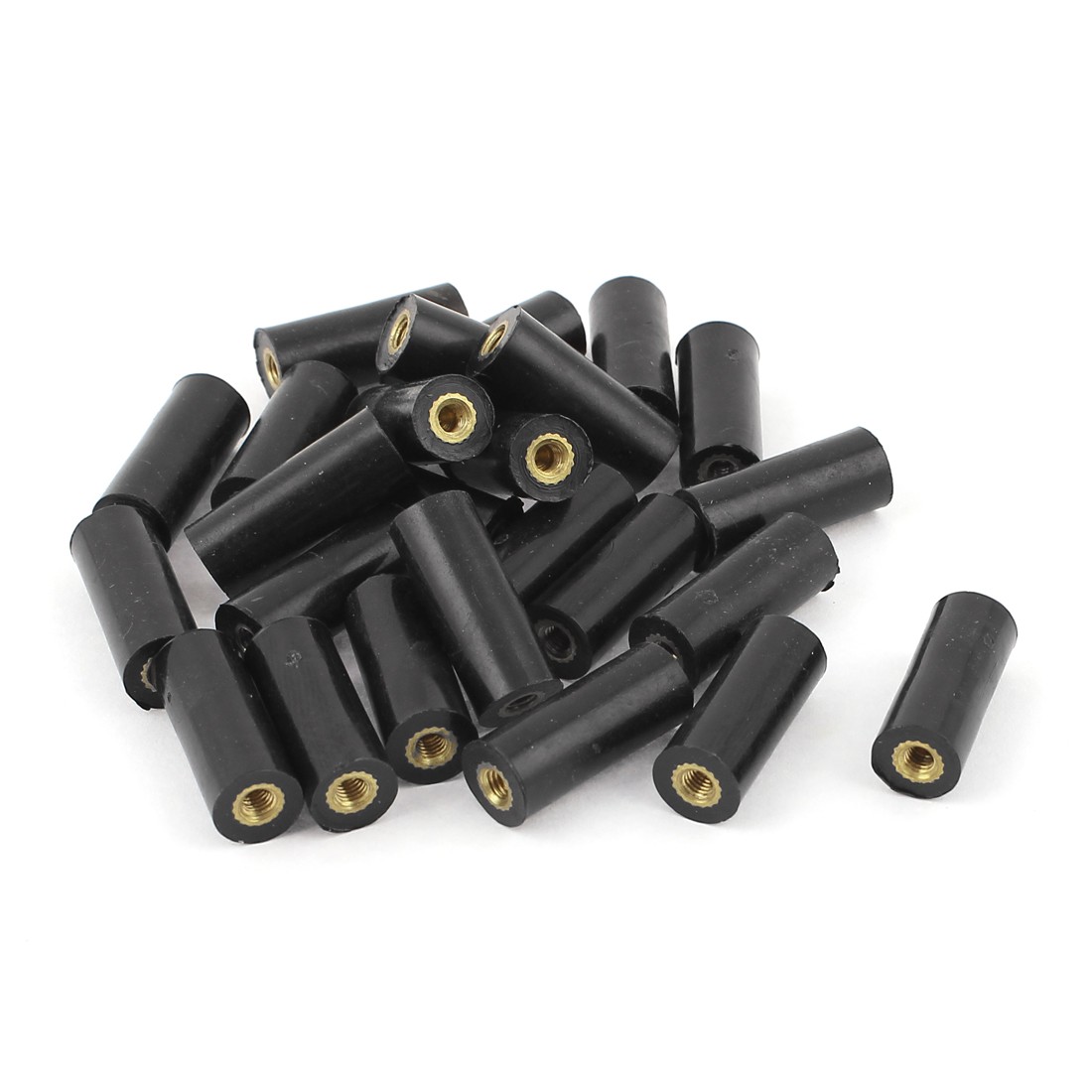 25PCS M3 Brass Insert Thread 8x20mm 0.8″ x 0.3″ Insulated Standoffs Terminals