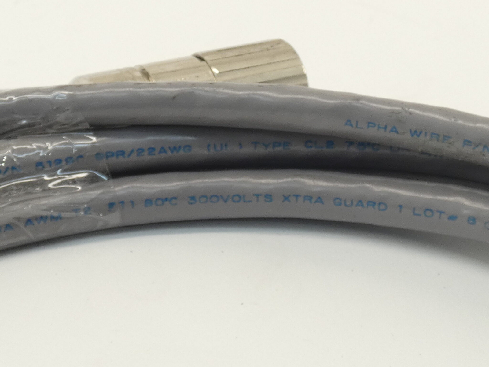 Alpha Wire 5129C Control Cable, 10′, 300V