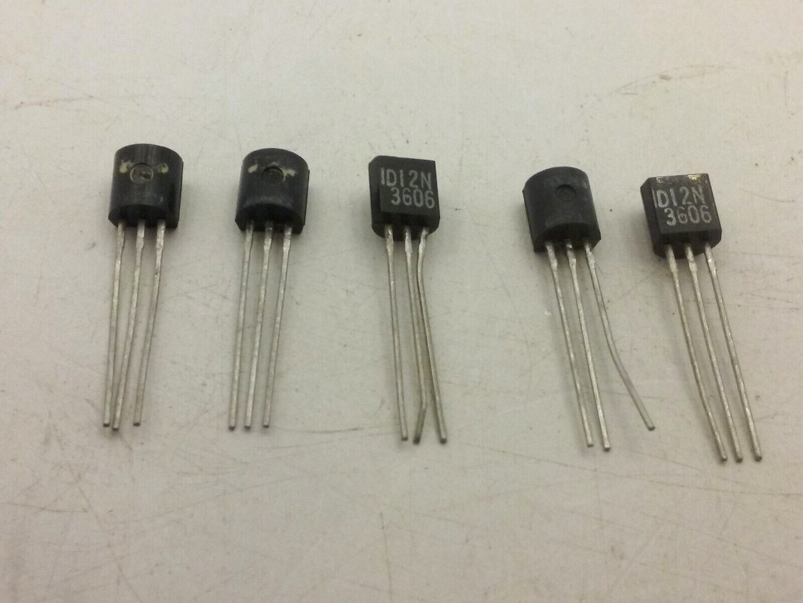 NATIONAL SEMICONDUCTOR 2N3606 NPN BJT TRANSISTOR 3 PIN (LOT OF 5) NNB