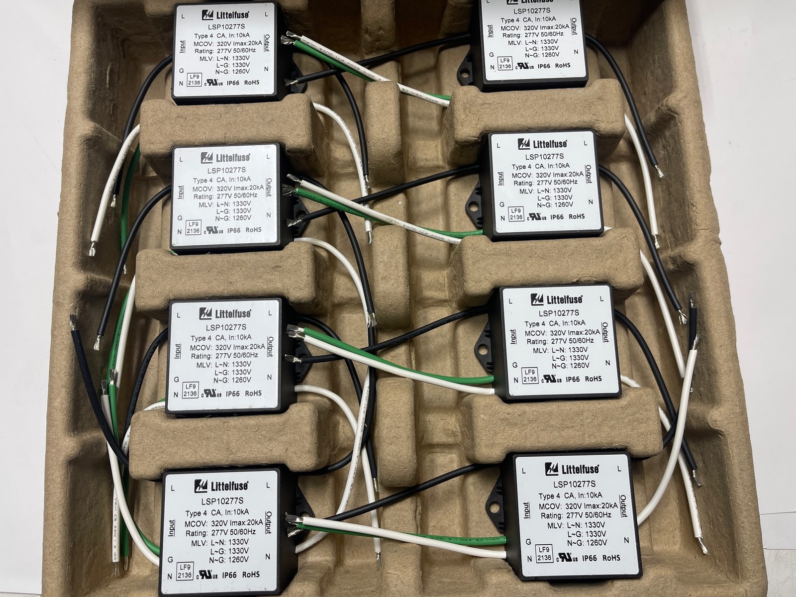 40x Lot Littelfuse LSP10277S Lighting Surge Protector 277V SCRW