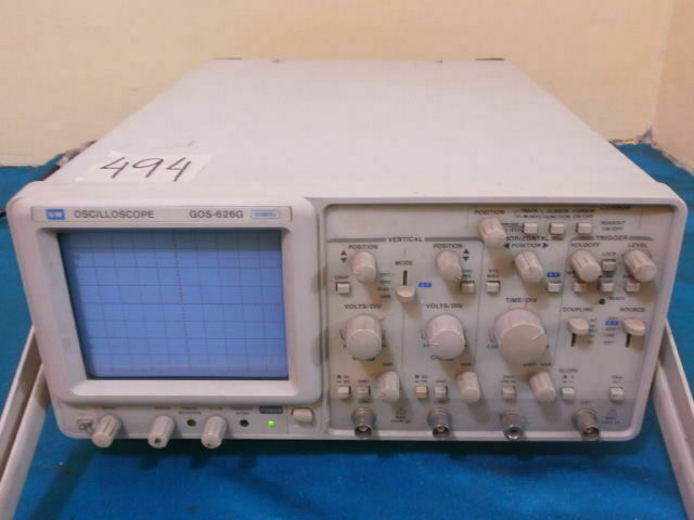 GW Good Will GOS-626G GOS626G Oscilloscope 20MHz Made in Malaysia