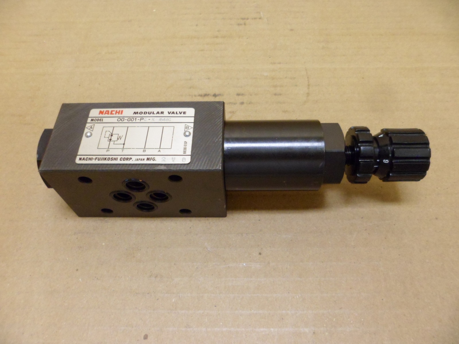 NACHI OG-G01-PC-K-5544C HYDRAULIC MODULAR VALVE ADJUSTABLE NOS Free ship in USA