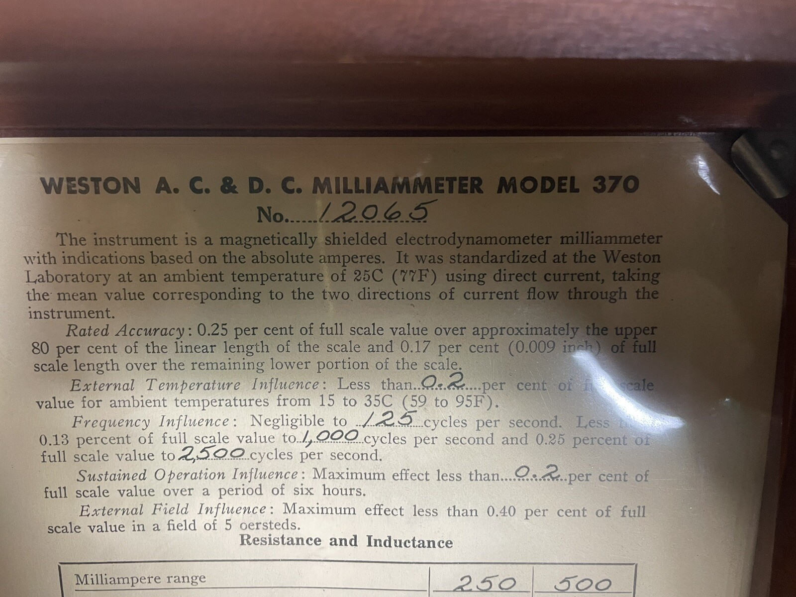 Vintage 1958 Weston Portable Standard ￼AC-DC Ammeter Model 370
