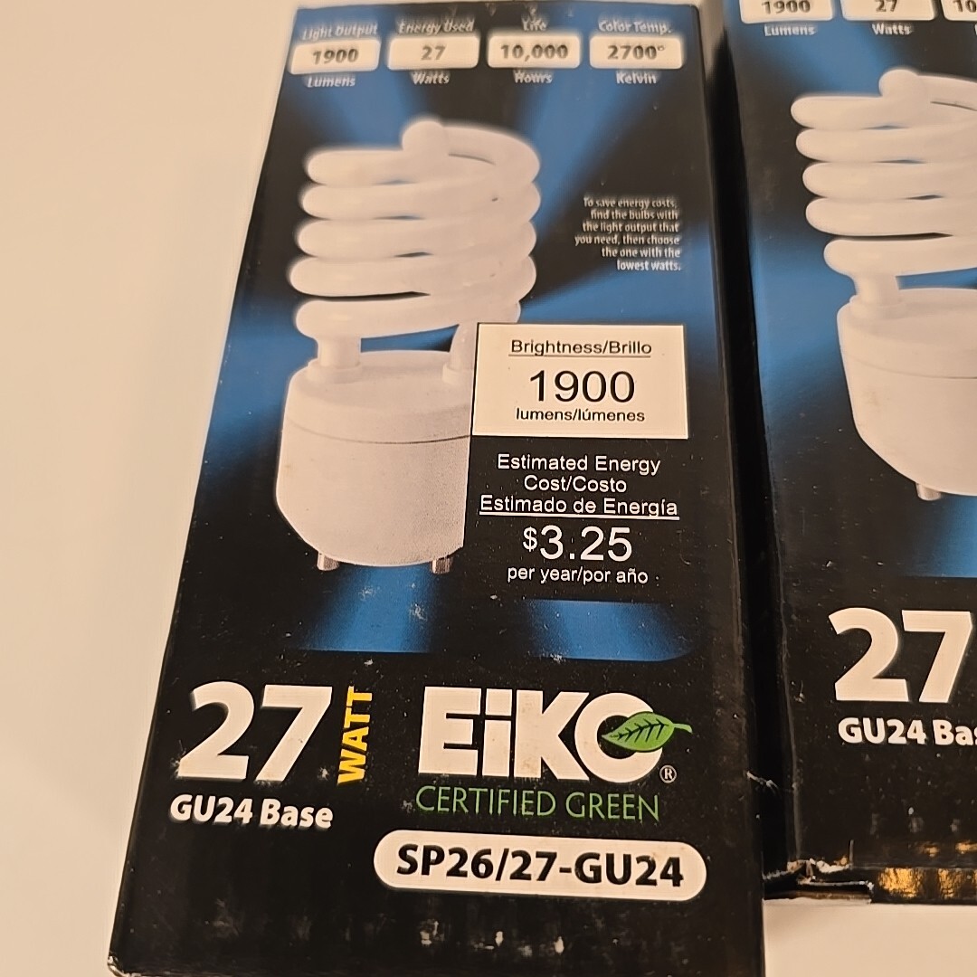 EIKO SP26/27-GU24 / SP2627GU24 (NEW IN BOX) Lot Of 4