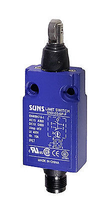 SUNS SN3103-SP-F Sealed Roller Plunger Compact Limit Switch M12 Connector Bottom