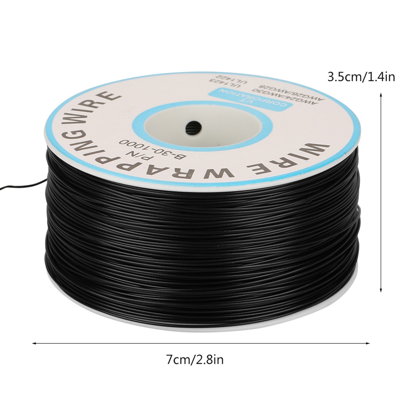 1Roll Wire-Wrapping Single Copper Wire Strand 30AWG Cable 0.25mm Core Diameter