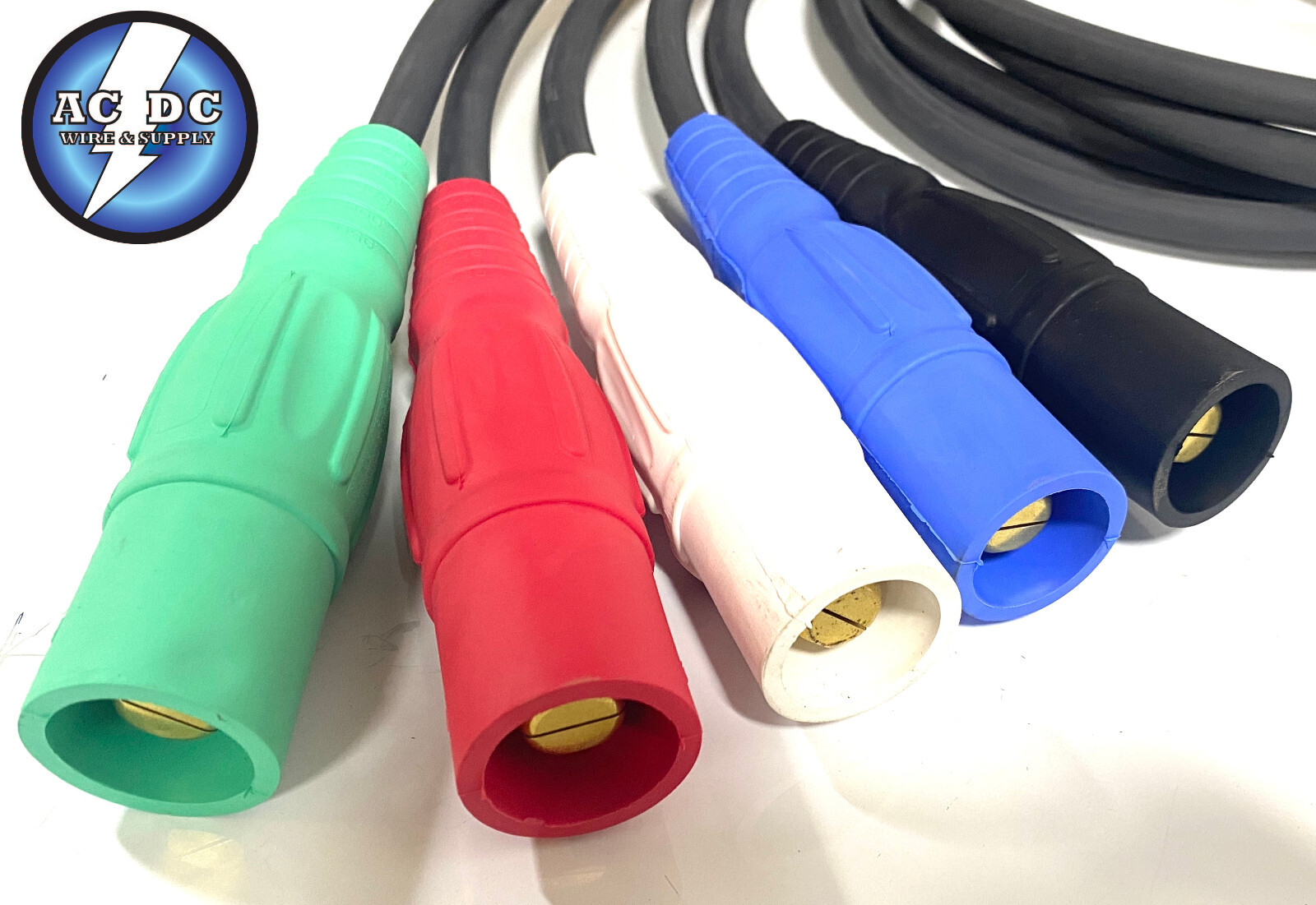 MARINCO CAM LOCK #2 Entertainment Generator Power Cable Panel Tails 5′ MMMMM
