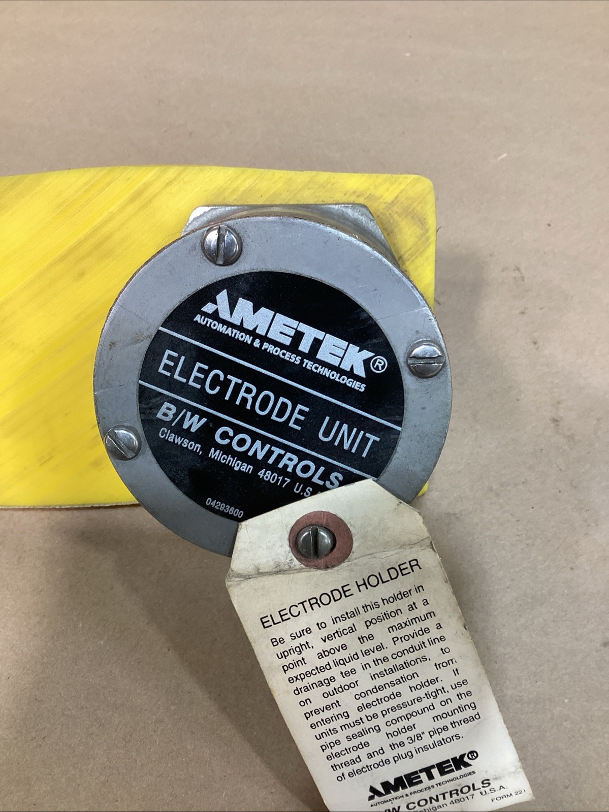 PREOWNED AMETEK ELECTRODE UNIT 04293600