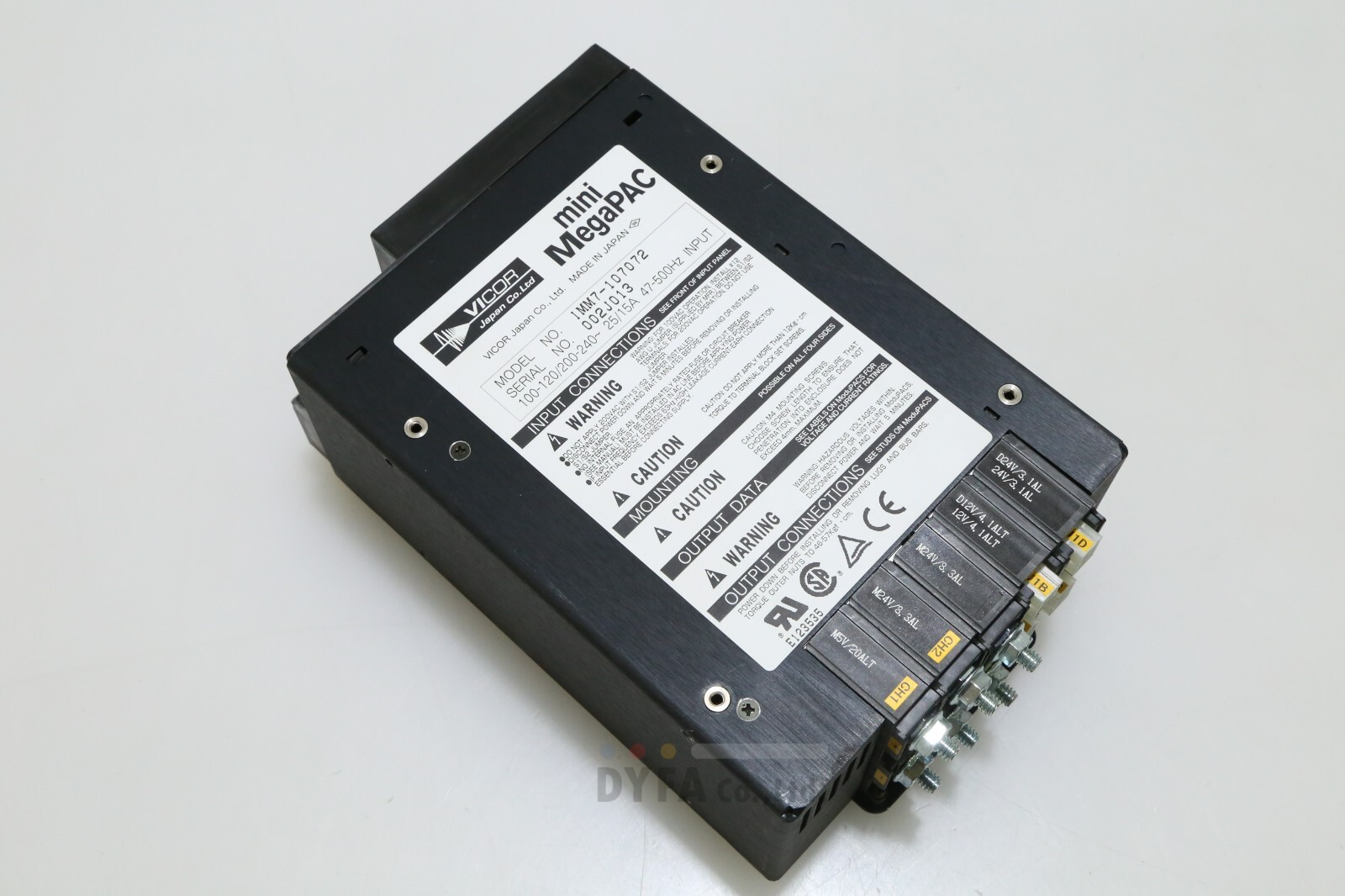 VICOR used IMM7-107072 Power Factor Corrected MegaPAC ELEC-I-3114=9A4D
