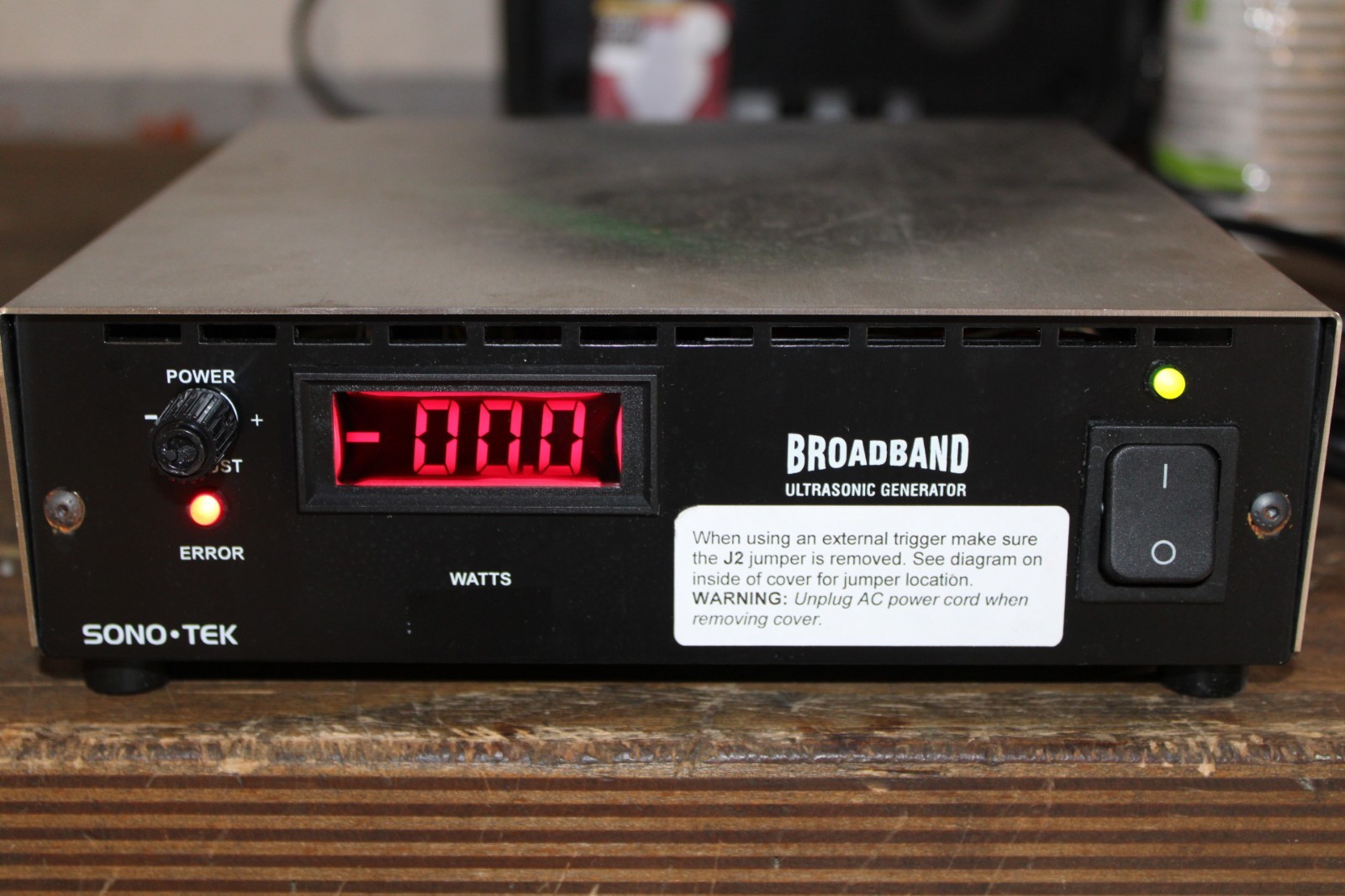 SONO-TEK 06-05108 BROADBAND ULTRASONIC GENERATOR -US IMPORT FEE IS PAID-