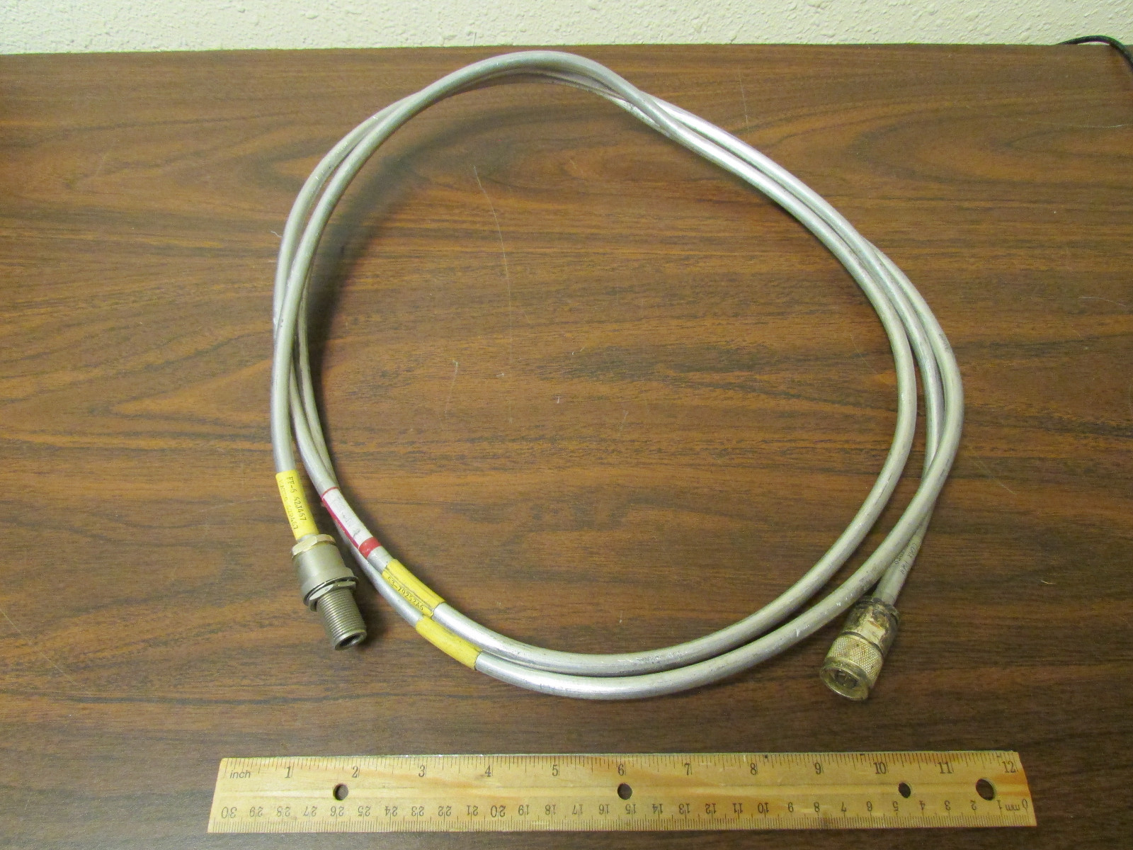 Semi-Rigid Aluminum Coaxial Cable N Male-Female 5/16ths OD 6 Feet