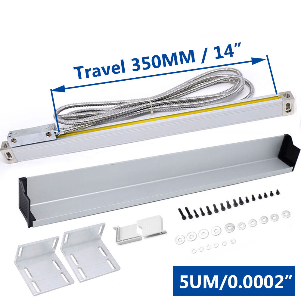 14″ 18″ 36″ Linear Glass Scale + 3 Axis DRO Digital Readout Display CNC Milling