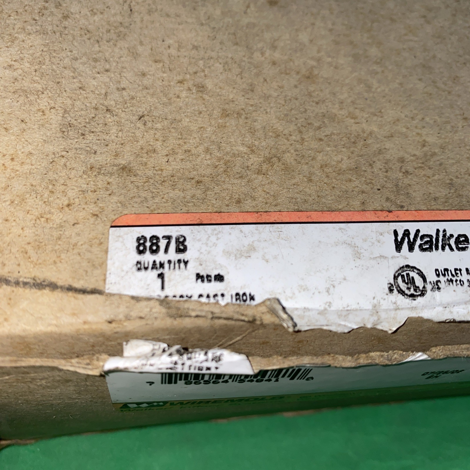 Wiremold 887B, Single Service, Metal, Fully Adjustable, Floor Box, 1pc