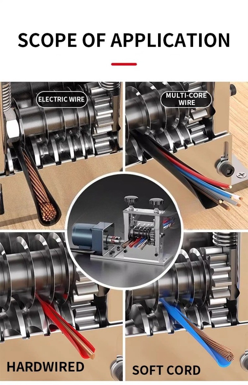 Electric Wire Stripper for Scrap Copper Wire Scrap Cable Wire Stripping Machine