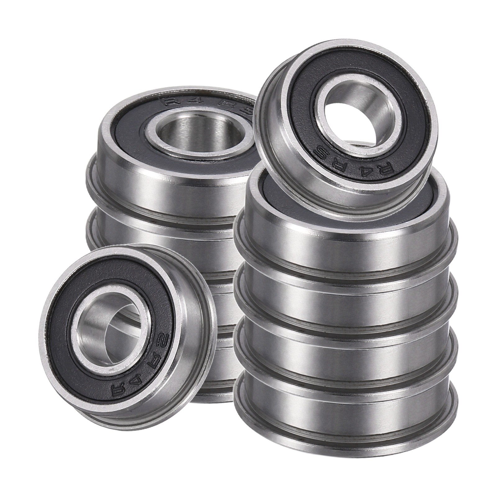 10pcs FR4-2RS 1/4″x5/8″x10/51″ Bearings with Flange