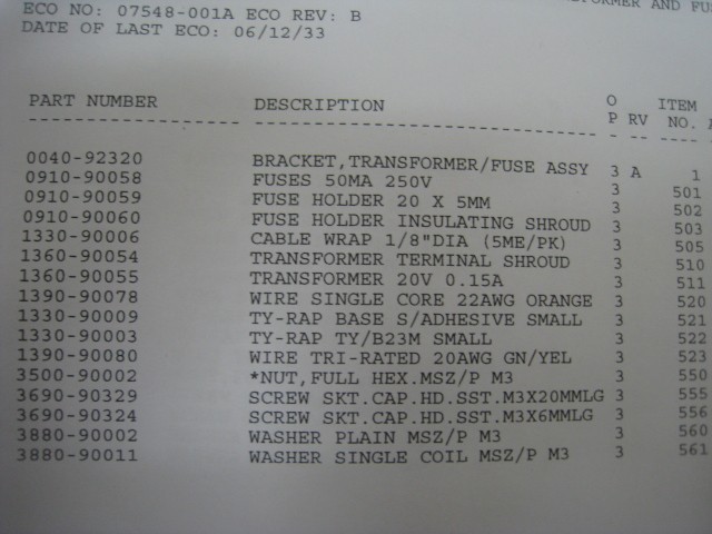 new AMAT 0090-90435 assy. transformer and fuse