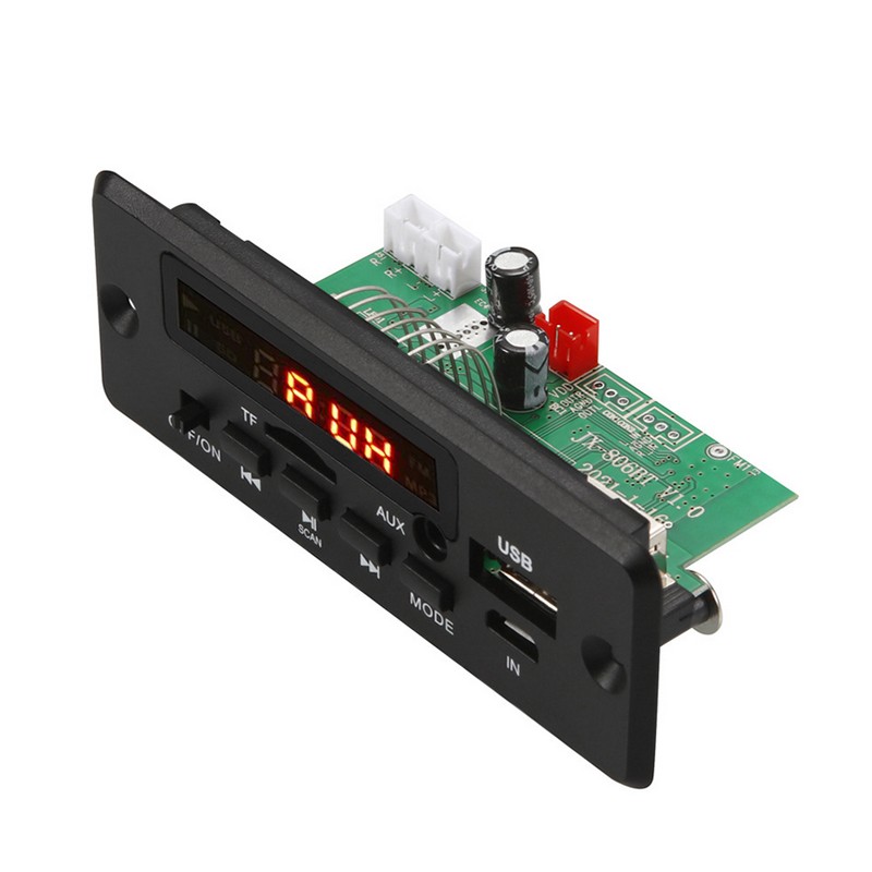 Bluetooth 5V-12V MP3 Player Decoder Board 2 * 25W Amplifier Car FM Radio Module.
