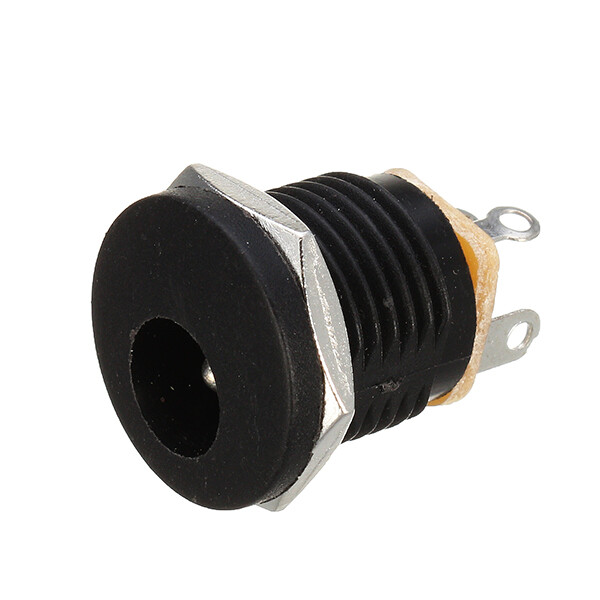 10pcs DC-022 5.5-2.1mm Round Hole Screw Nut DC Power Socket ROHS Internal Diamet